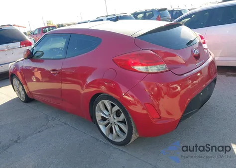 2012 Hyundai Veloster Base W/Red/Black from USA, damaged, VIN KMHTC6AD5CU023162
